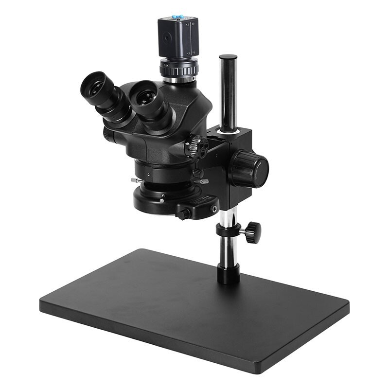 Trinocular Stereo Microscope Magnifier Stand 2K Microscope Camera 3.5X-100X