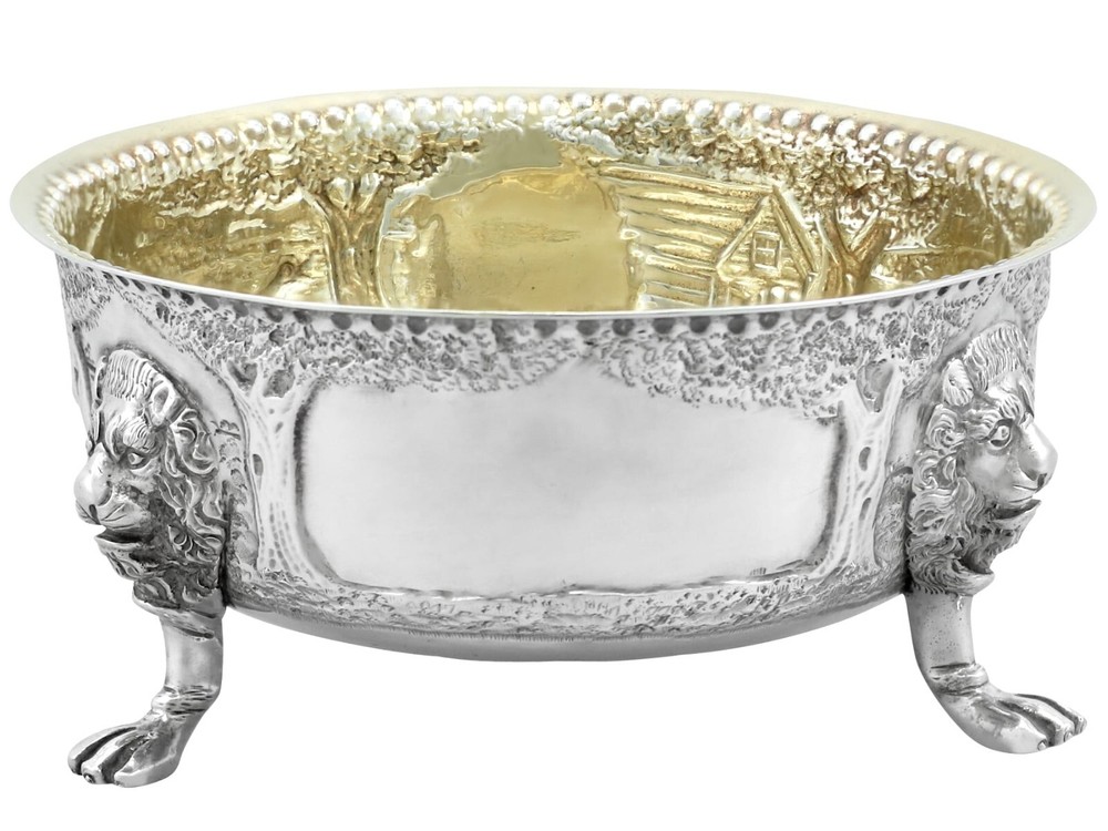 Antique Sterling Silver Sugar Bowl