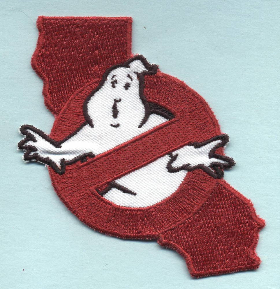 California State - Embroidered Ghostbusters No Ghost Iron-On Patch