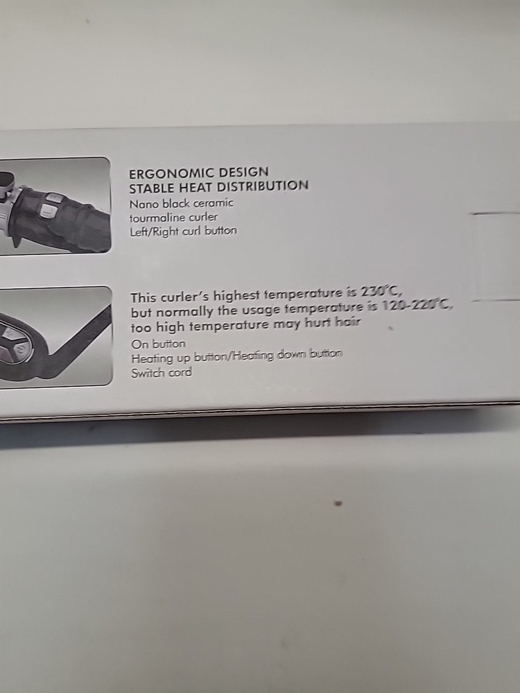 TANSHINE Automatic Hair Curling Iron Digital Temperature Display