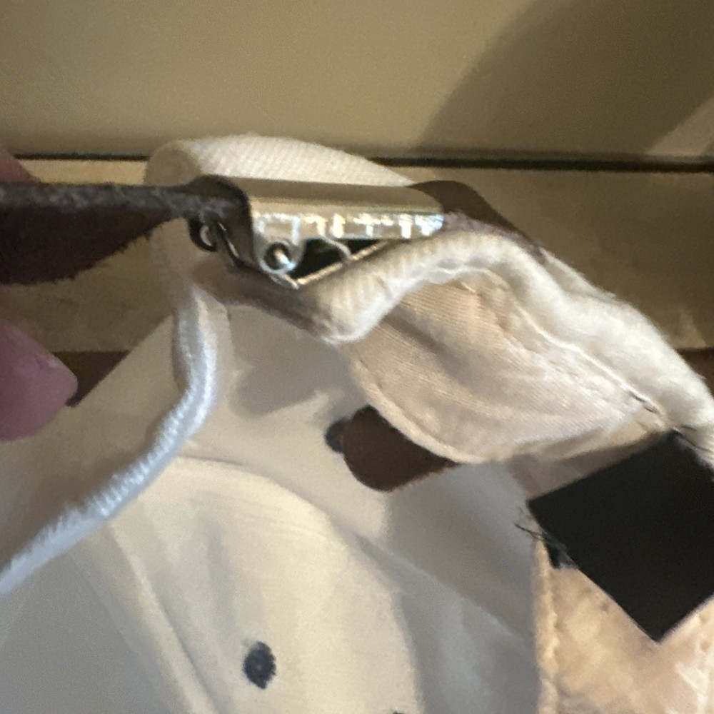 Vintage Top Flite Golf Hat White Blue