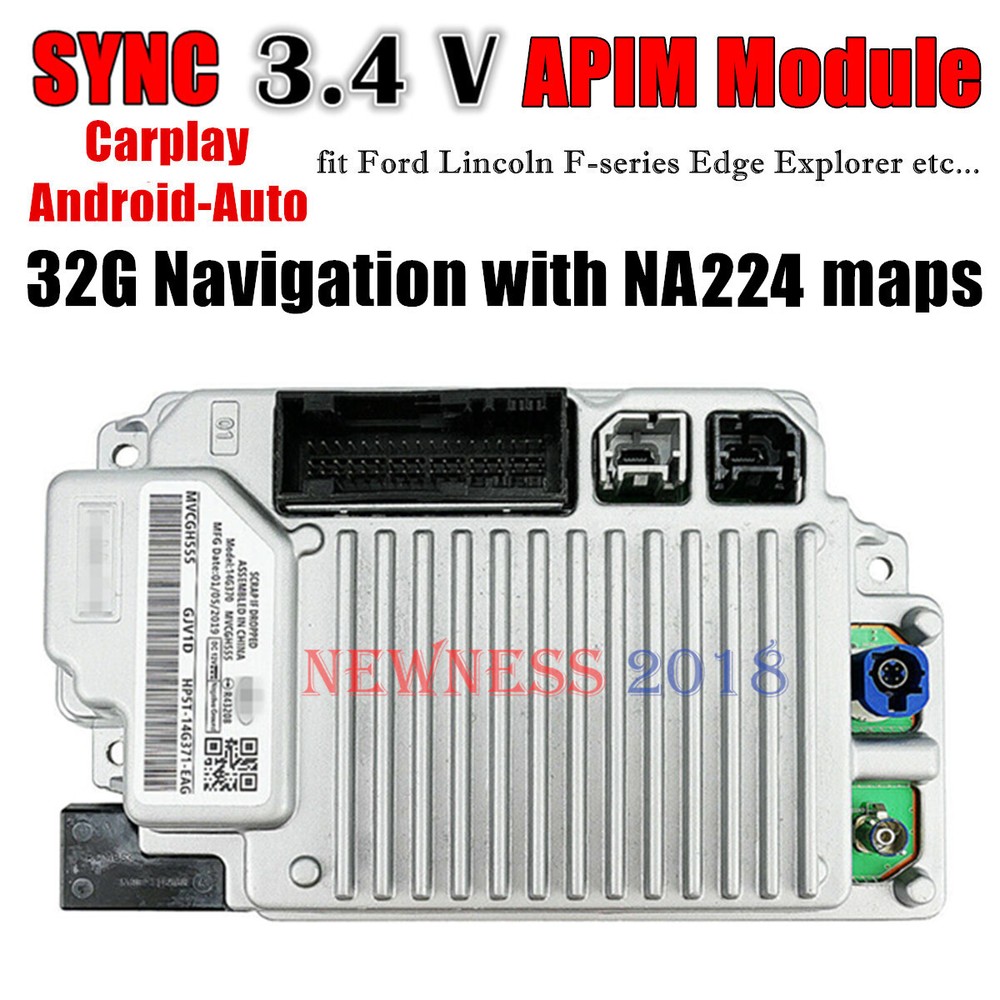 SYNC3 APIM VIN Programmed w/ Latest Sync 3.4 Software NA224 Fit Ford Lincoln