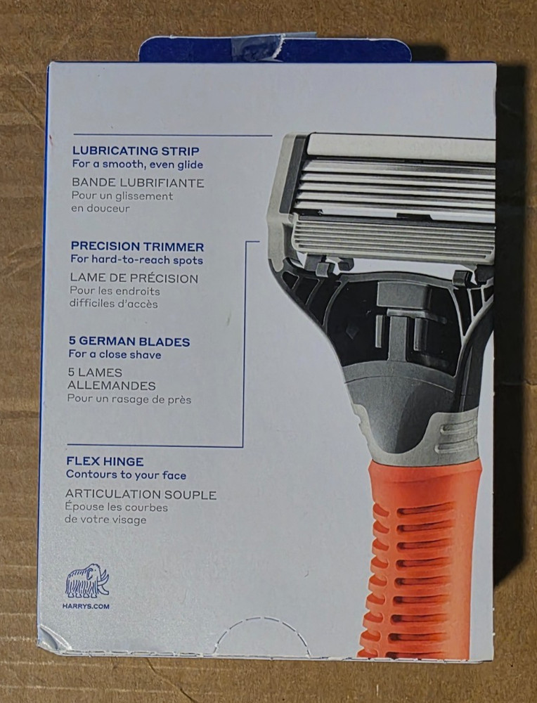 Harry's 8 x 5 Blade Cartridges Flex Hinge/Precision Trimmer/Lubricating Strip