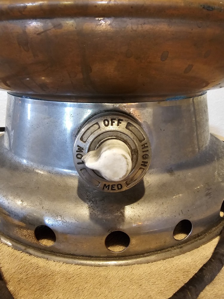 Antique Electric Copper Slow Cooker