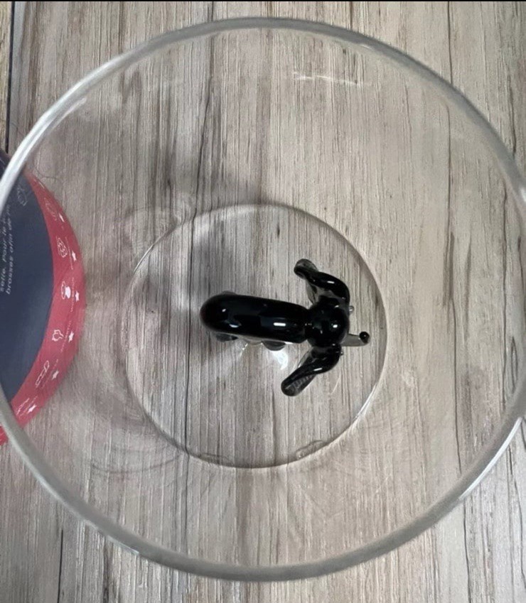 Tiny Elephant Inside Drinking Glass - Monterey Line - 8.4 fl. oz.