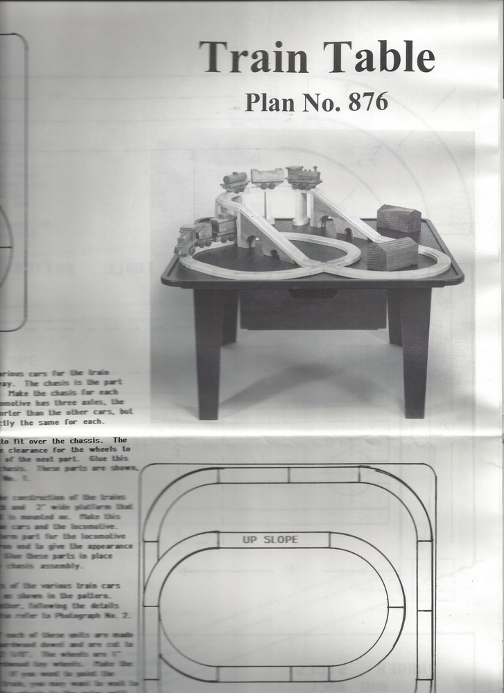 U-Bild Plan 876 - Train Table