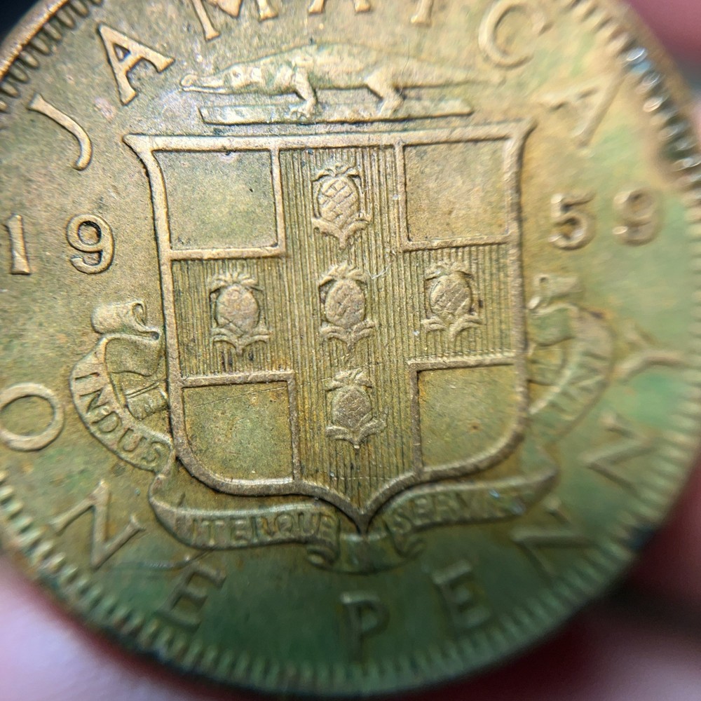 Jamaica 1959 one penny coin