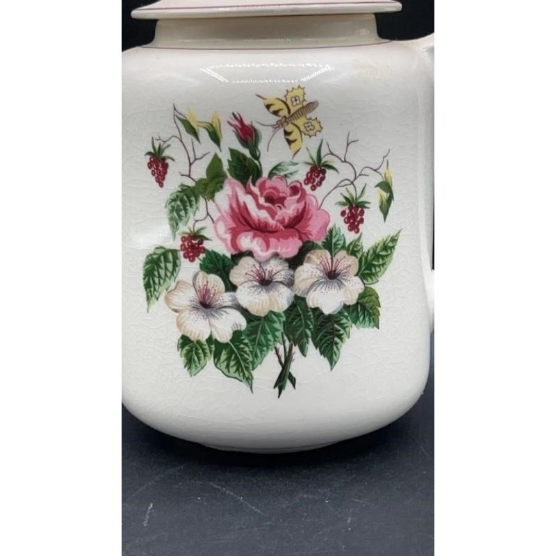 Vintage Edwin Knowles "Spring Glory" Coffee Pot - 1950s
