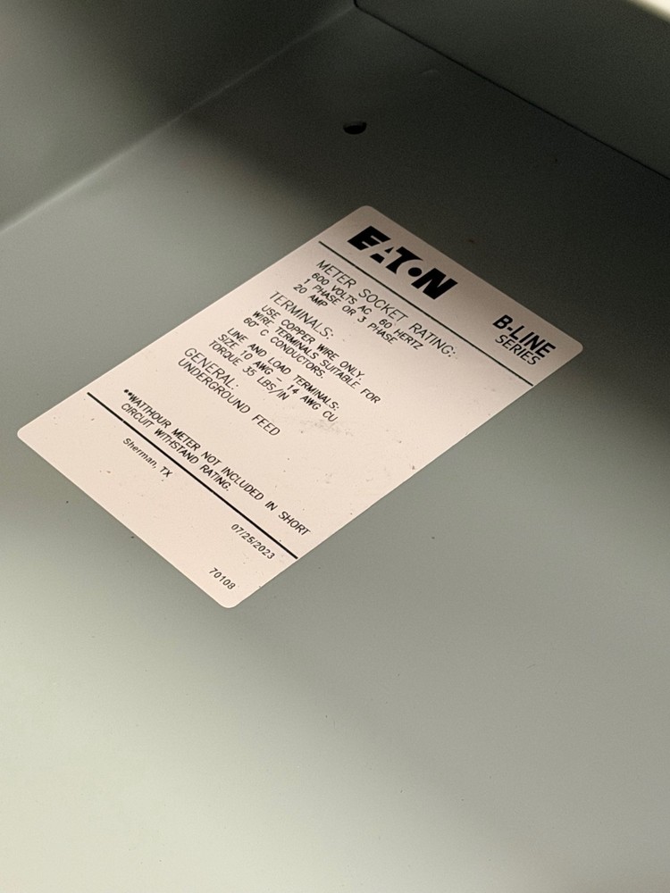 COOPER B-Line U122013 CT Meter Enclosure *UNDERGROUND*