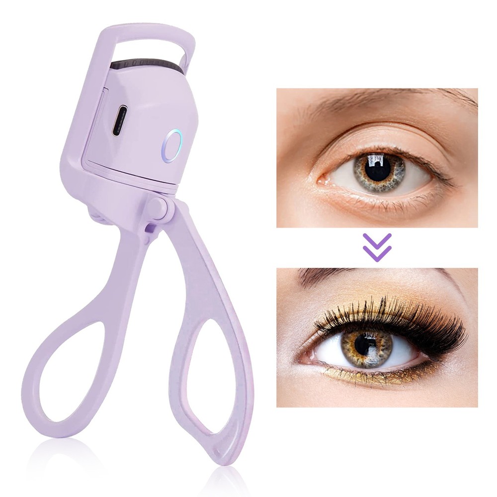 heated electric eyelash curler usb rechargeable!