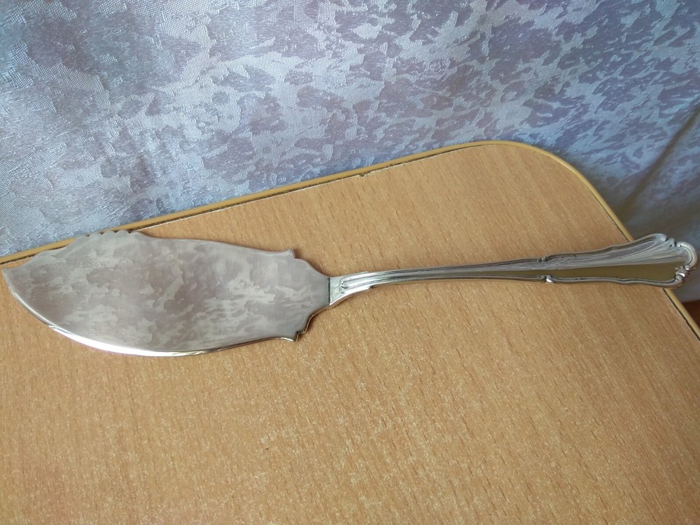Rare Vintage SILVER Shoulder Kitchenware Cake spatula stamp 800