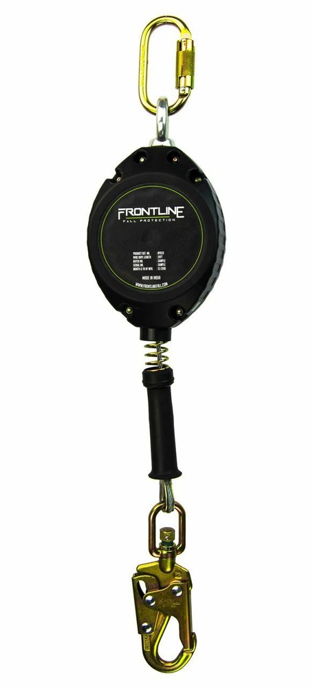 Frontline Self Retracting Lifeline Cable with Steel Snaphook