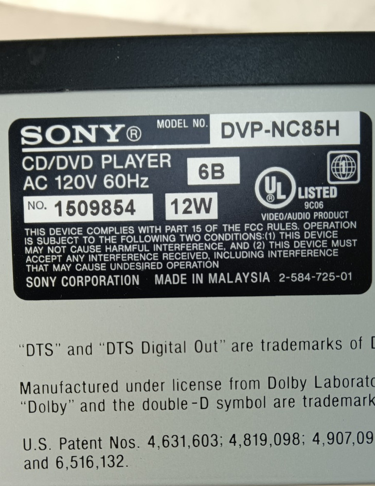 Sony DVP-NC85H 5 Disc DVD CD Changer HDMI Player