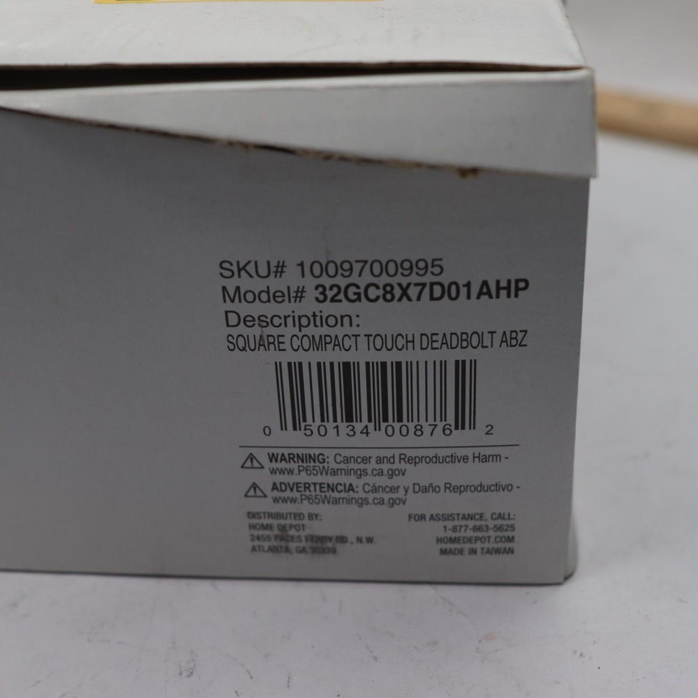 Adjustable Universal Square Compact Touch Electronic Deadbolt Zinc Aged Bronze