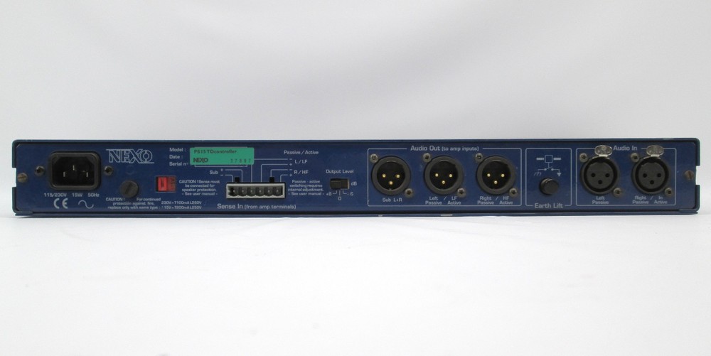 Nexo PS15 TD Controller LS1200 Loudspeaker Management System