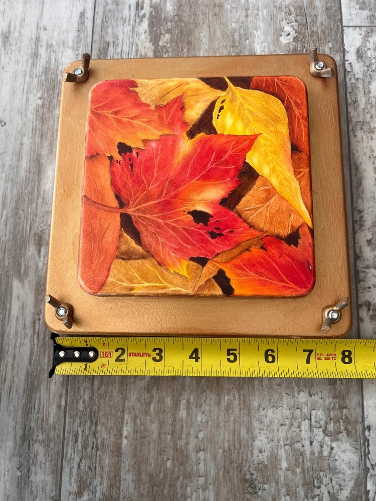 Vintage Style Hand Painted Solid Wood Flower Press Leaf Press