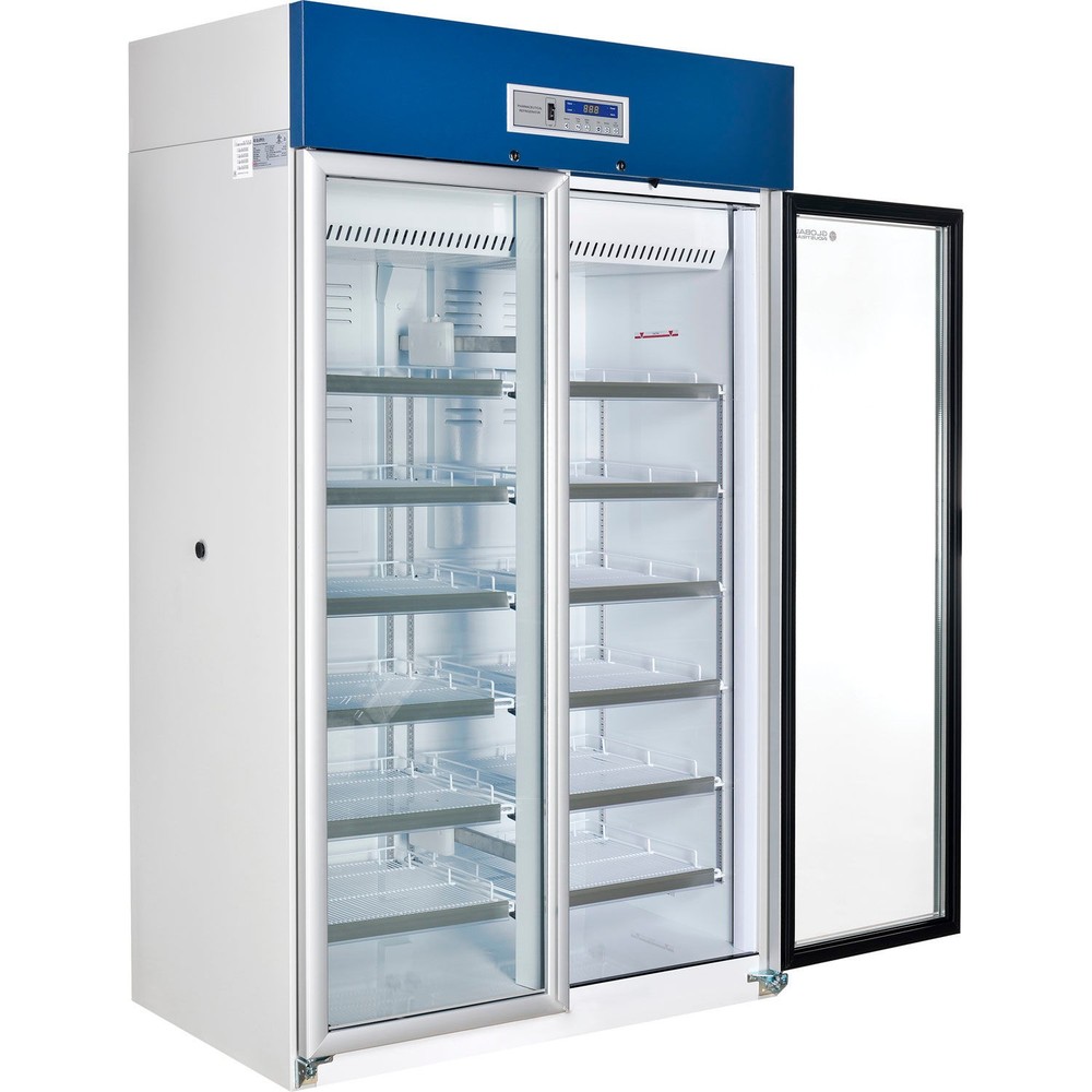 Upright Laboratory Refrigerator 2 Glass Doors 31.4 Cu.Ft.