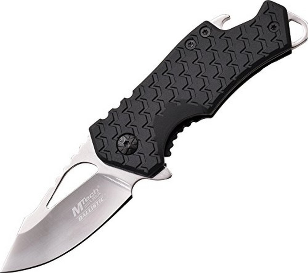 MTech Chrome Assisted Opening Framelock Folding Pocket Knife - MT-A882CH
