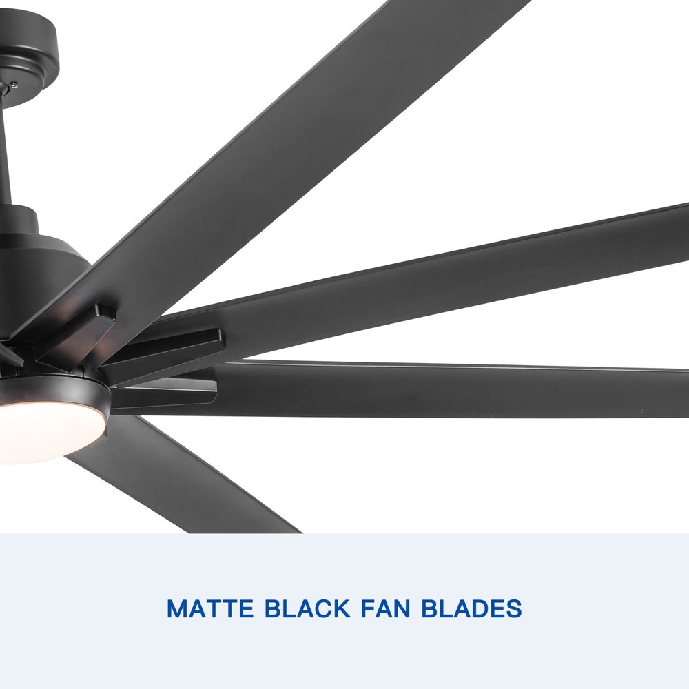 72 In Ceiling Fan with LED Light, ABS Modern Fan with Remote Control