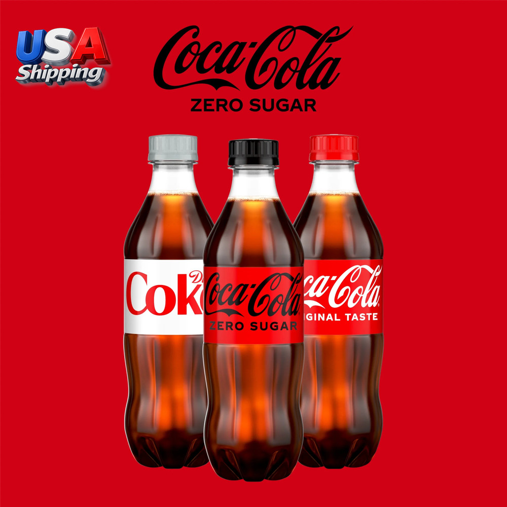 Coca-Cola Zero Sugar Soda Pop Bottles, 16.9 Fl Oz, 6 Pack