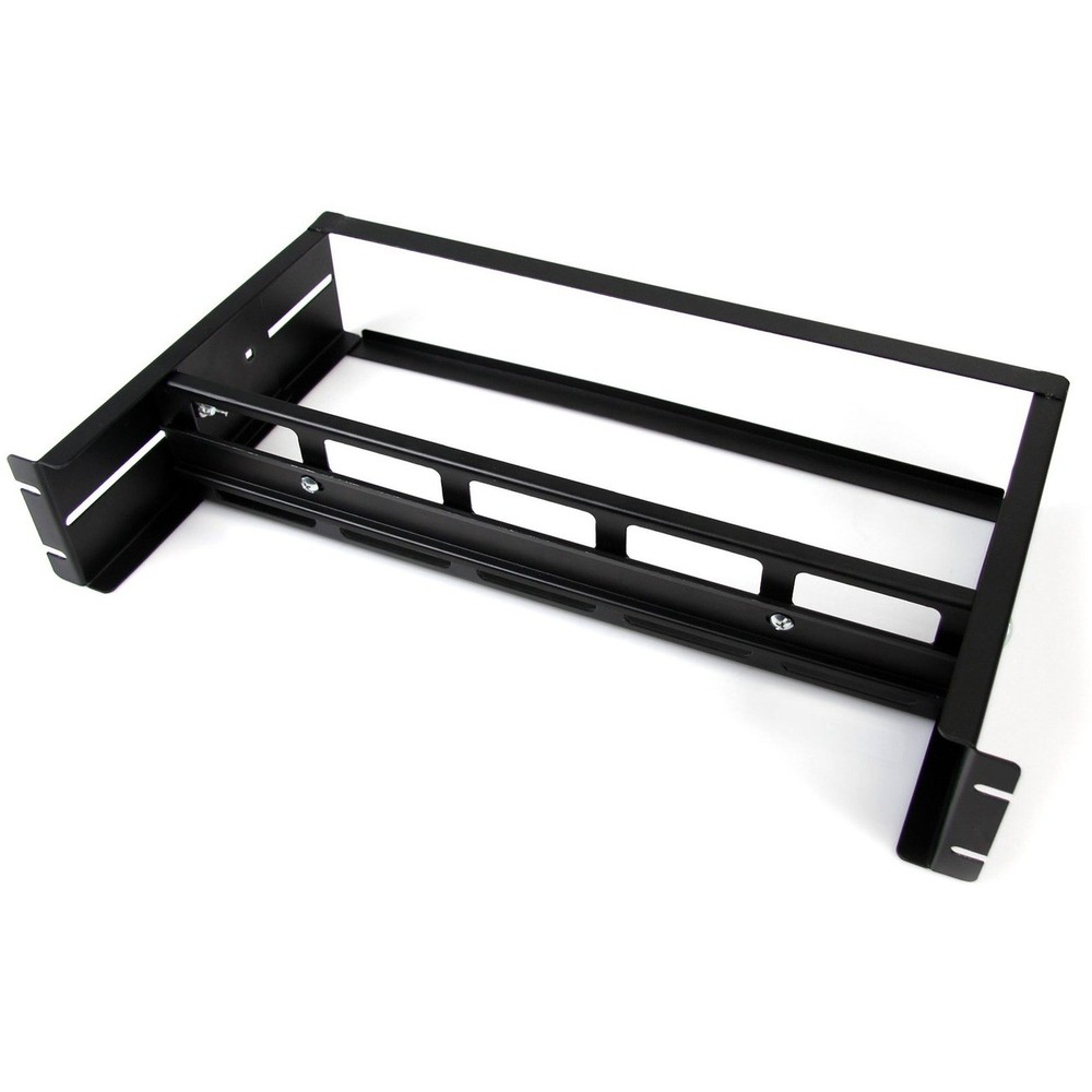 Startech IT ADJDINKIT Rack Mount DIN Rail Kit - Black Steel