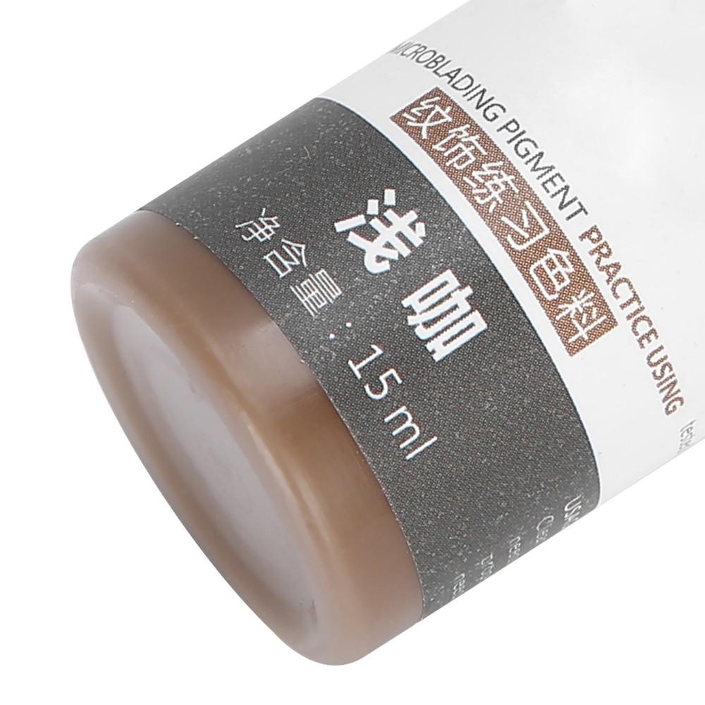 (Light Coffee)15ml Eyebrow Tattoo Pigment Microblading SemiPermanen WT