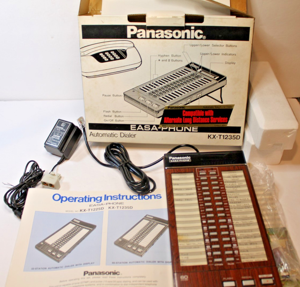 Panasonic KX-T1235D EASA-PHONE 60-Stations Automatic Dialer Complete WORKS