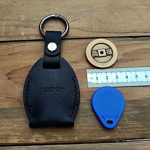 Handmade Key chain Leather Protective Key Holder Large Capacity Black