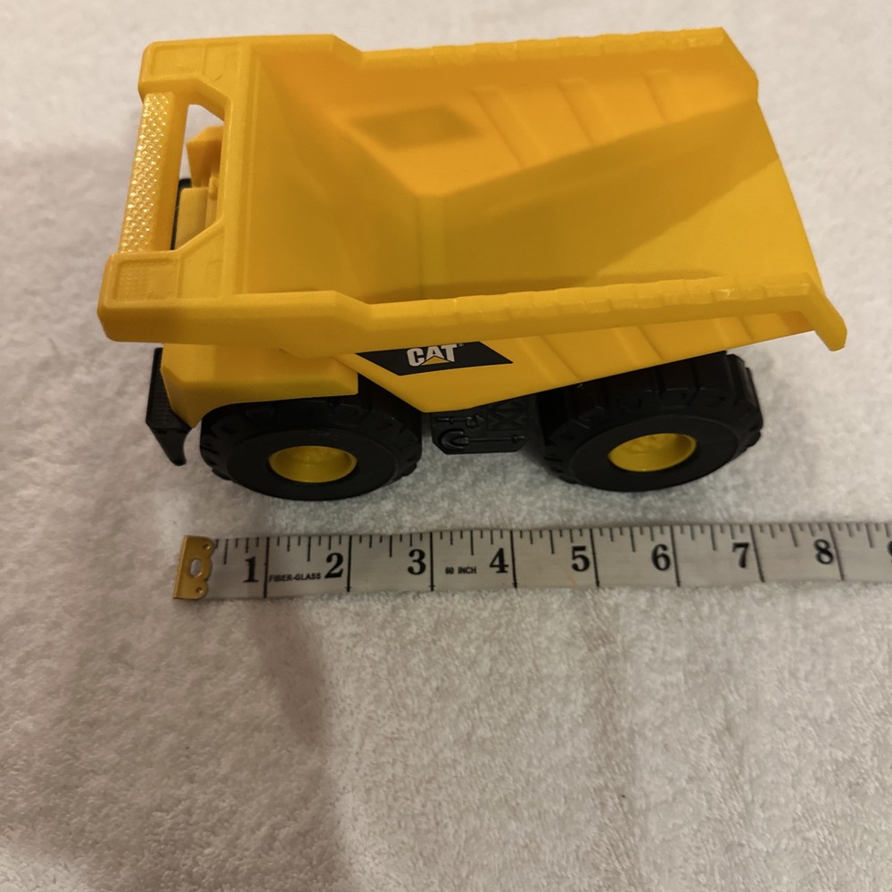 CAT Caterpillar Dump Truck 7” Yellow & Black Construction Plus Front End Loader