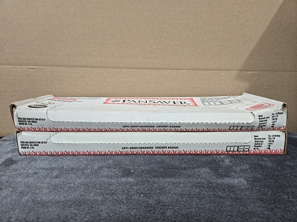 Pansaver Third & Quarter Pan Liners Medium & Deep (19" X 14"); 100 Each, 2 Pack.