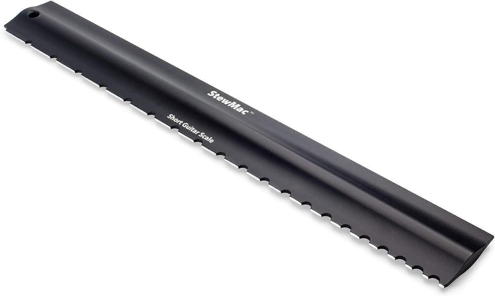 StewMac 2-in-1 Precision + Notched Straightedge, Notched for Short Scale...
