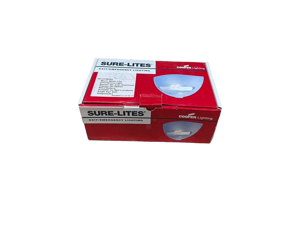 🔥(AN) SURE Lites, Eaton, LED Emergency Light, Ser AEL231BZ