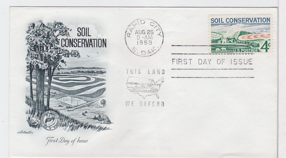 TurtlesTradingPost -  Soil Conservation - 1959 FDC #1133  Artmaster Cachet