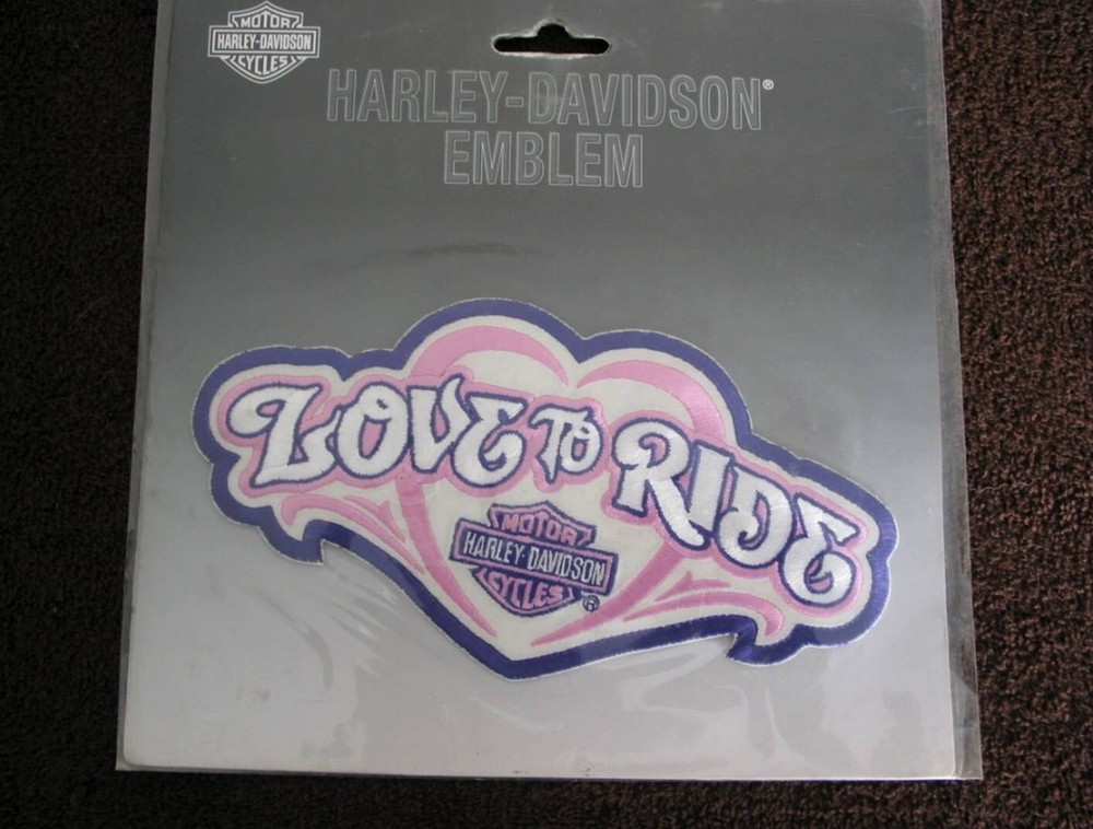 Harley Davidson Women's Love To Ride Bar & Shield    Patch / Emblem