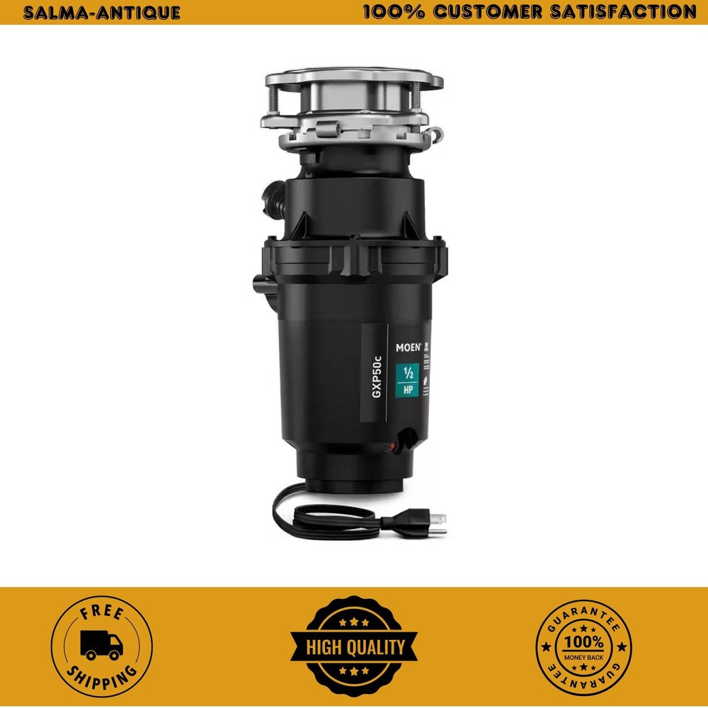 Moen GXP50C 1/2 HP Continuous Feed Garbage Disposal w/ Power Cord