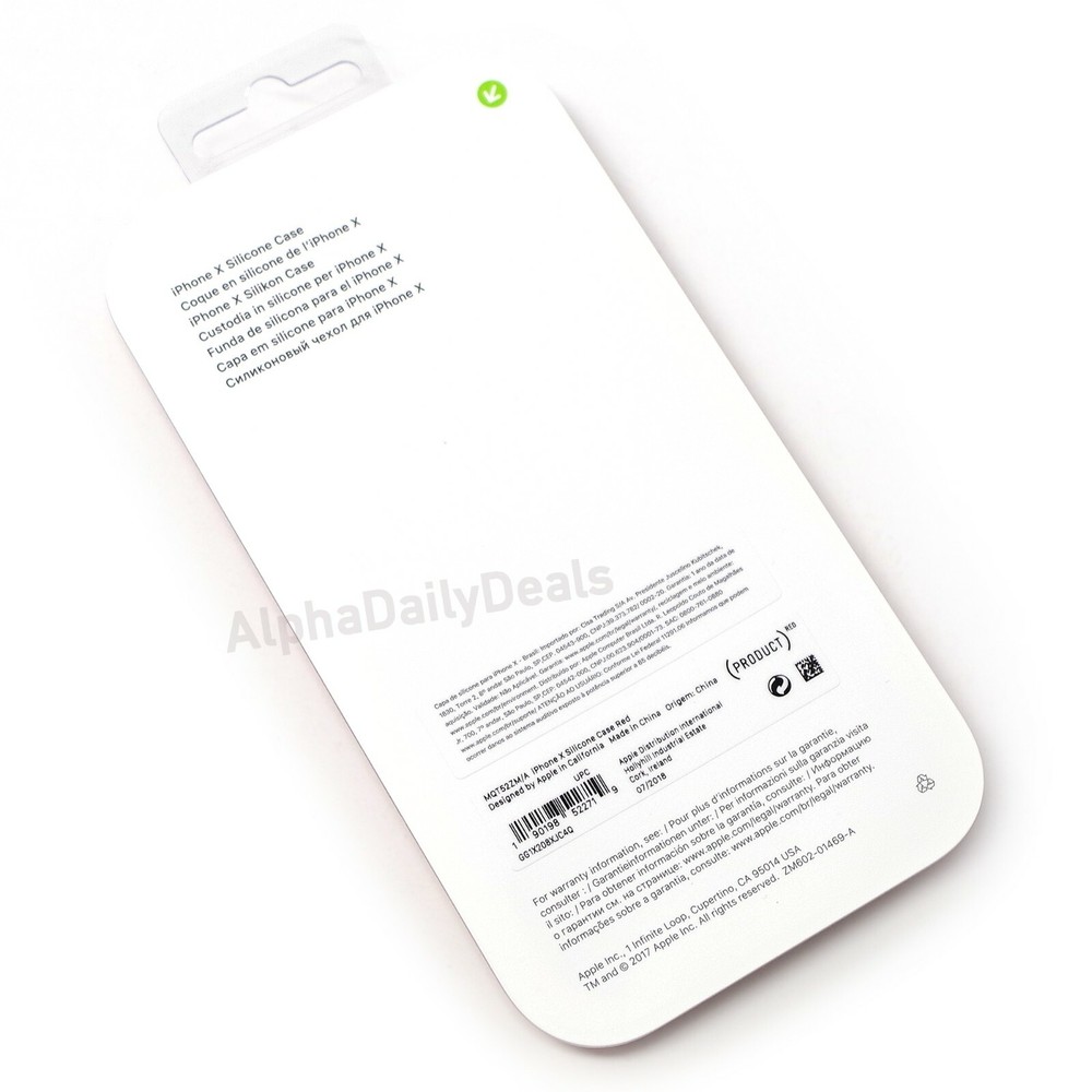 Genuine OEM Apple iPhone X Silicone Case - Red