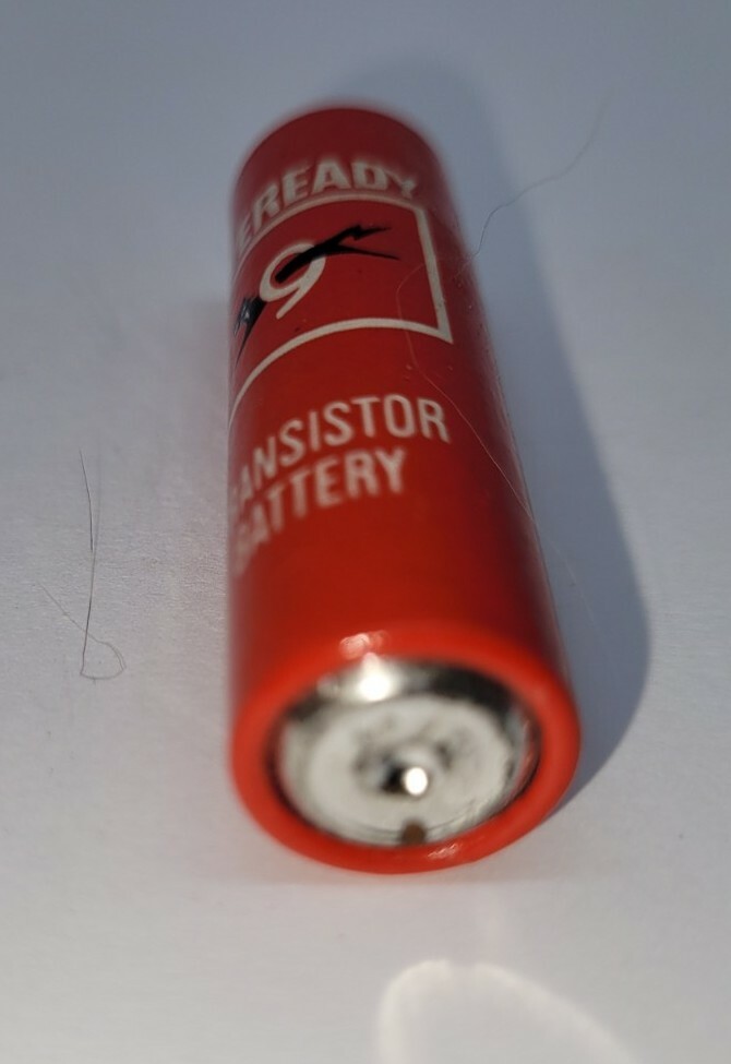 Eveready Red AA Black Cat Battery (non-functional)