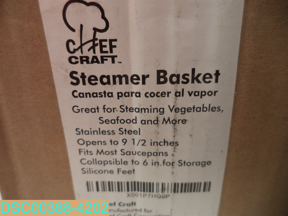 CHEF CRAFT S-S Folding Steaming Basket