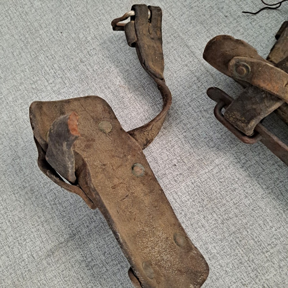 Vintage KLEIN TOOLS TREE CLIMBERS SET Tree Climbing Spikes