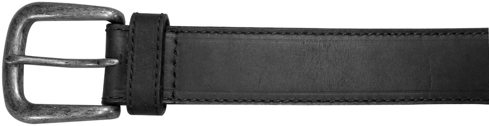 Barjan 10625410138 38" Black Plain Field & Stream Leather Belt
