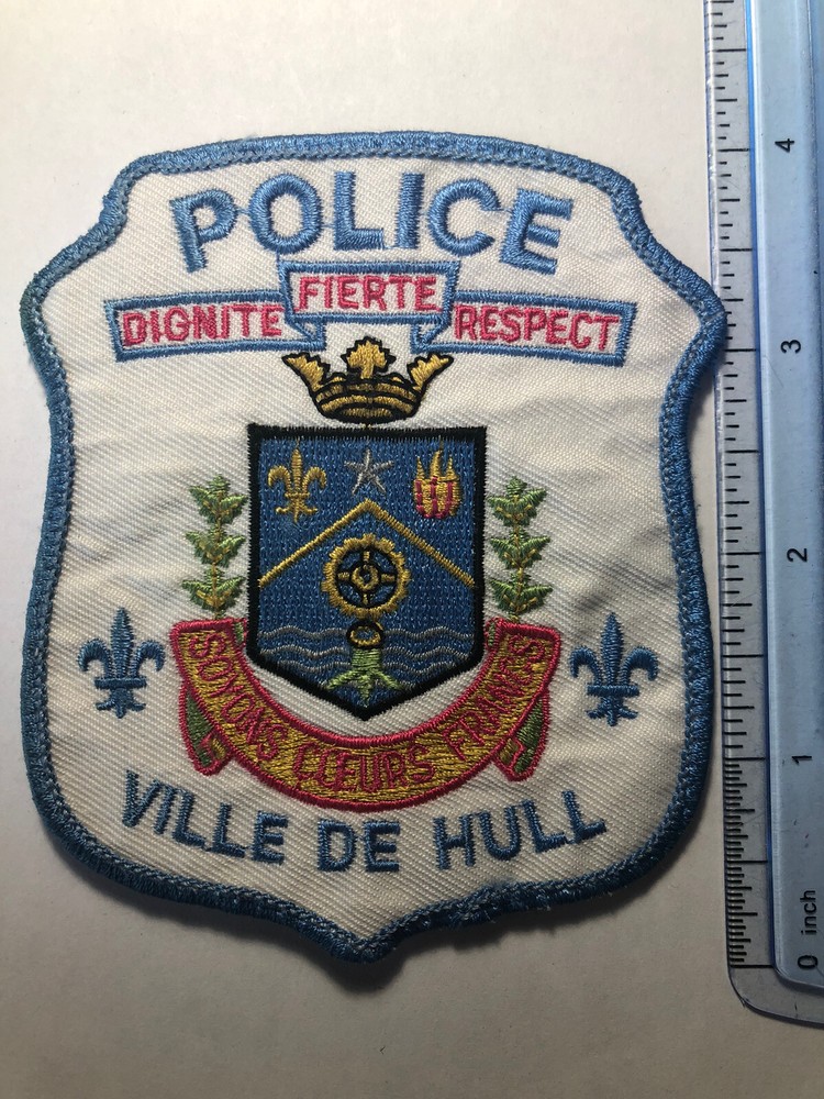 Ville De Hull Quebec Police Patch ~ Canada