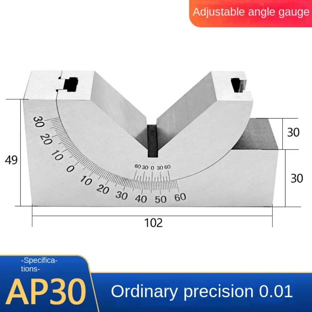 AP30 Milling Precision 90 Celsius Adjustable Angle V Block 0-60 Celsius Vice