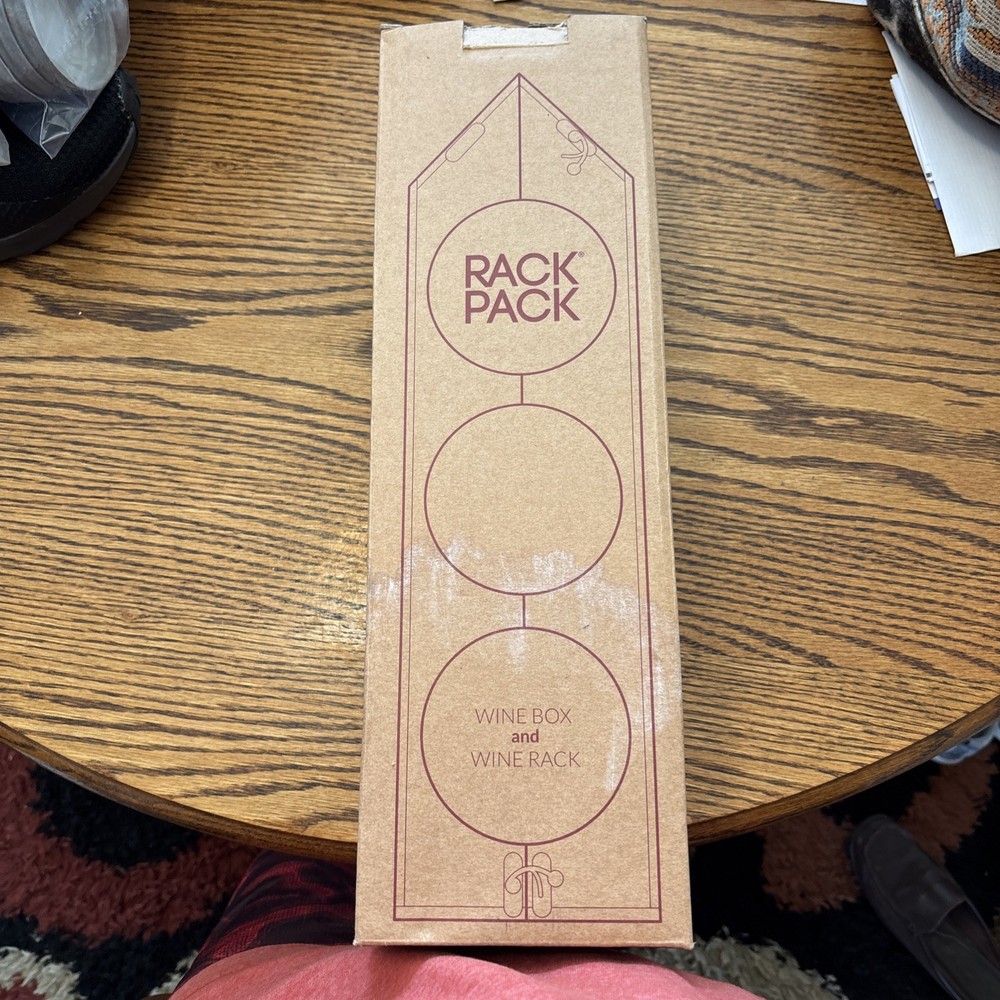 RACKPACK Original Wine Rack--gift box and storage rack all in one