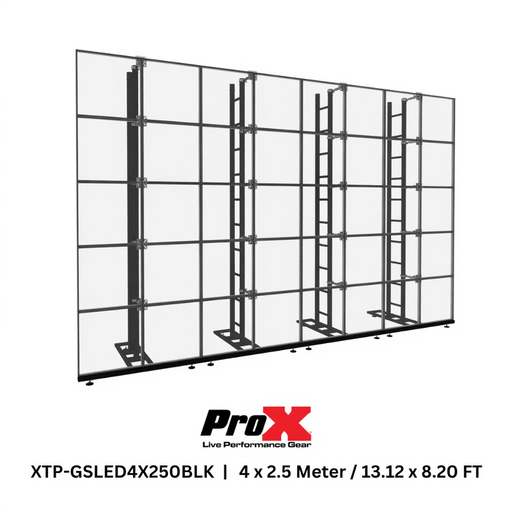 ProX XTP-GSLED4X250BLK LED Video Display Panel Ground Support System Package BLK