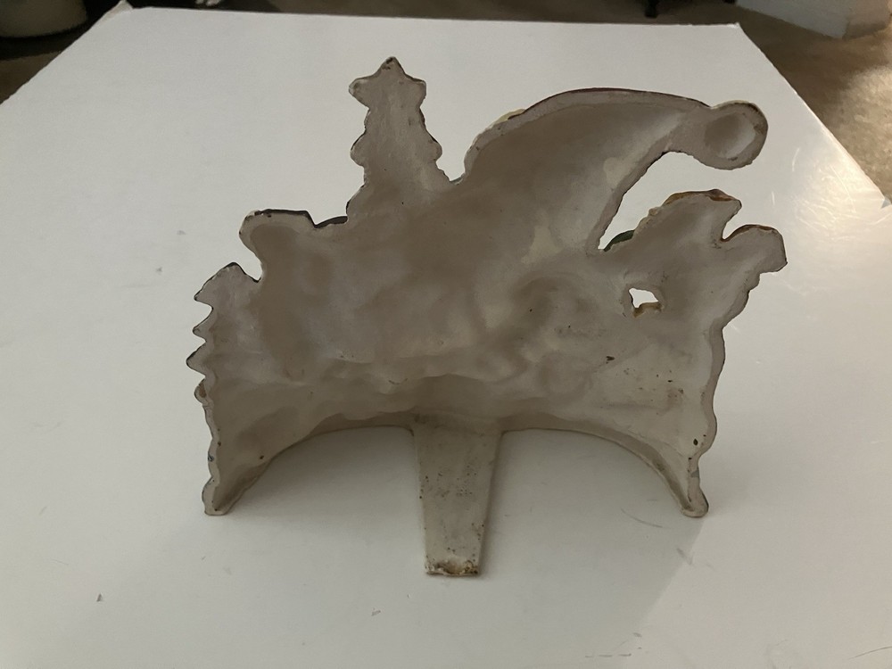 Cast Iron Doorstop Santa Theme