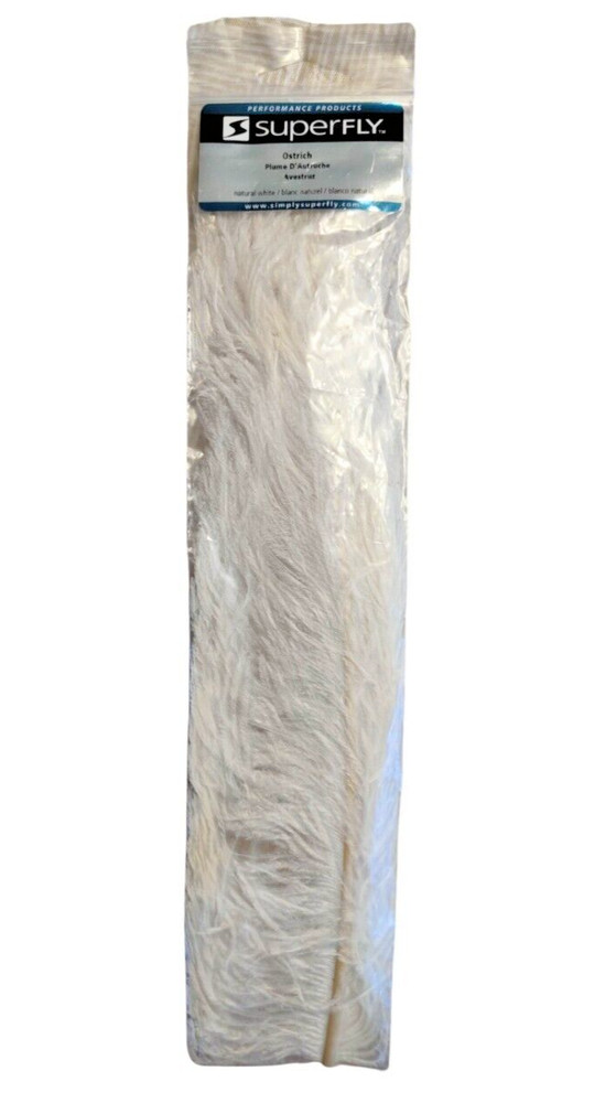 Superfly Ostrich Feather Natural White OST-10