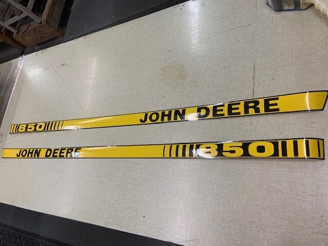 Aftermarket John Deere 850 replacement hood Decals 