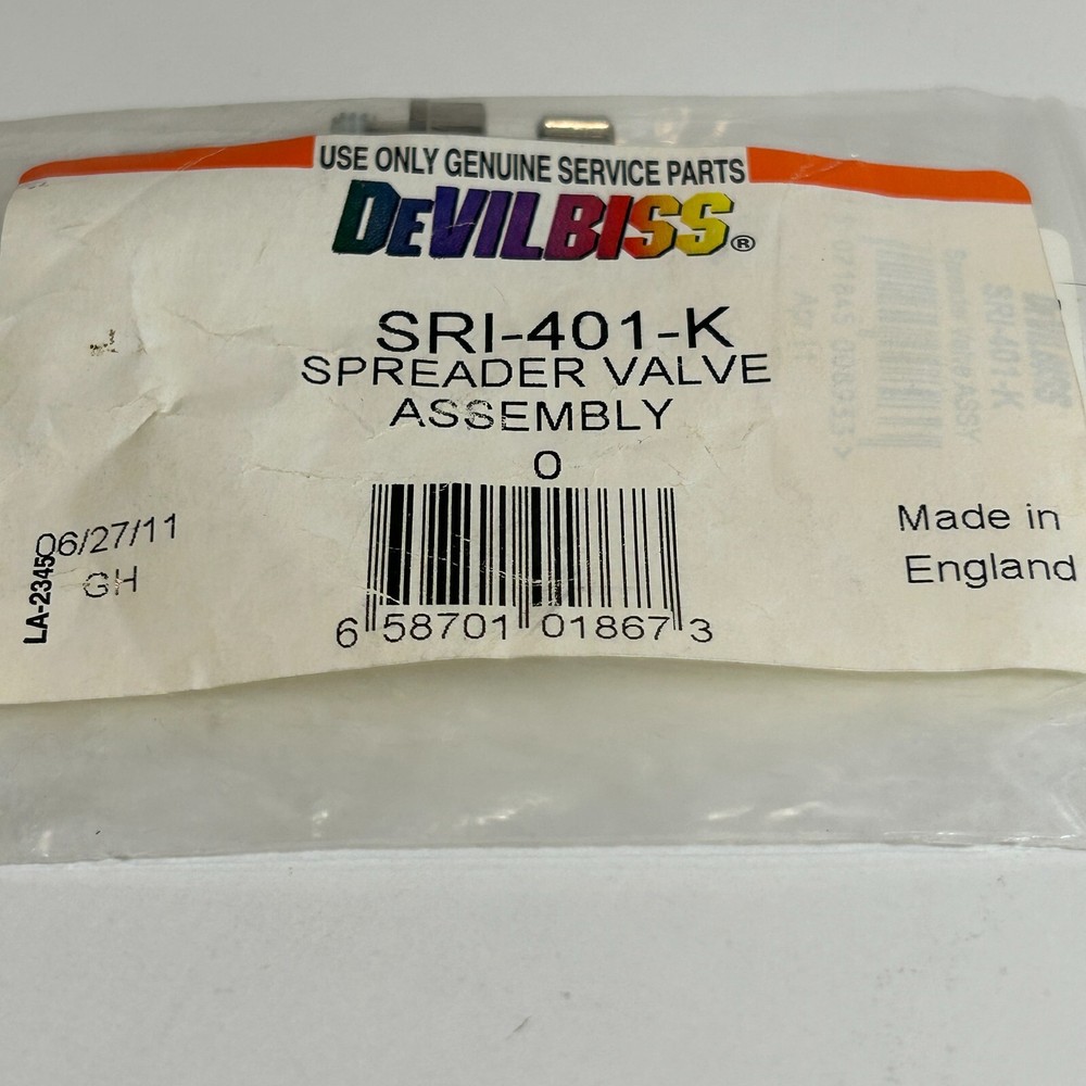 DEVILBISS - SRI-401-K SPREADER VALVE ASSEMBLY (D503)