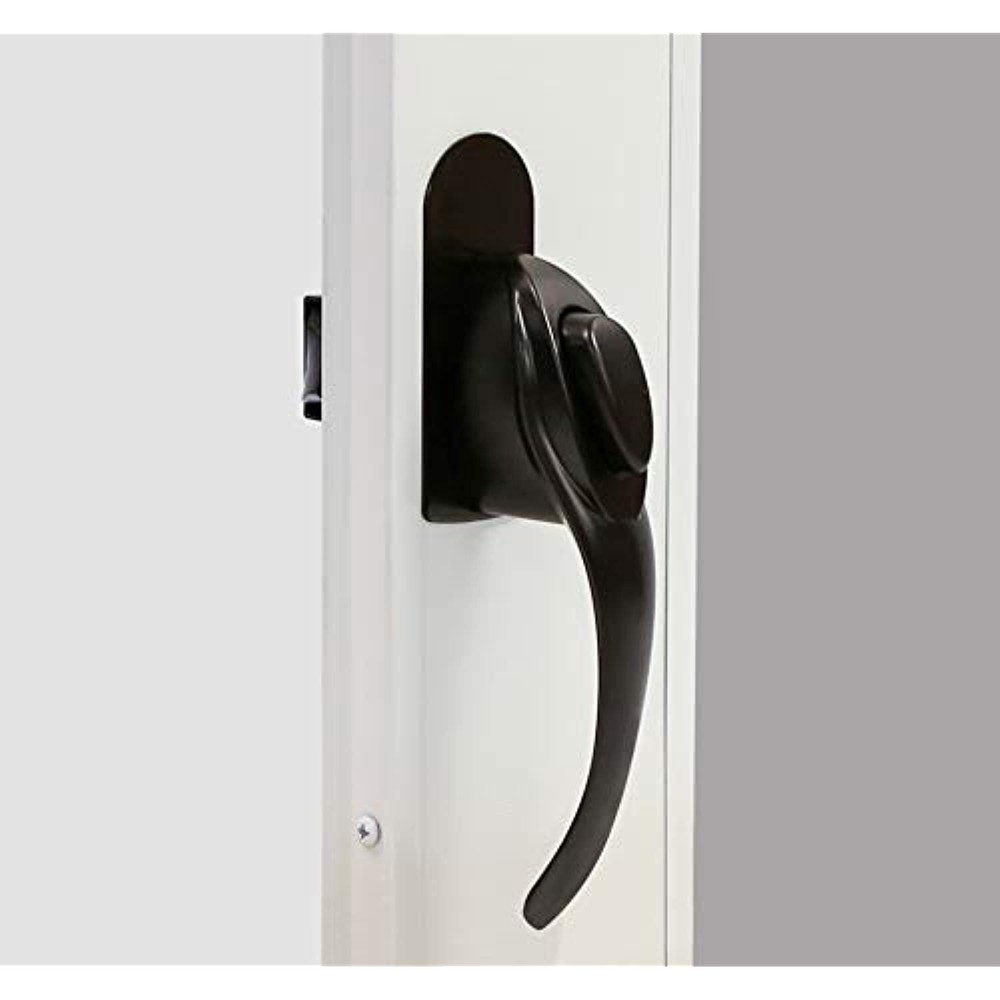 Larson Certified Push Button Euro Latch (Black)