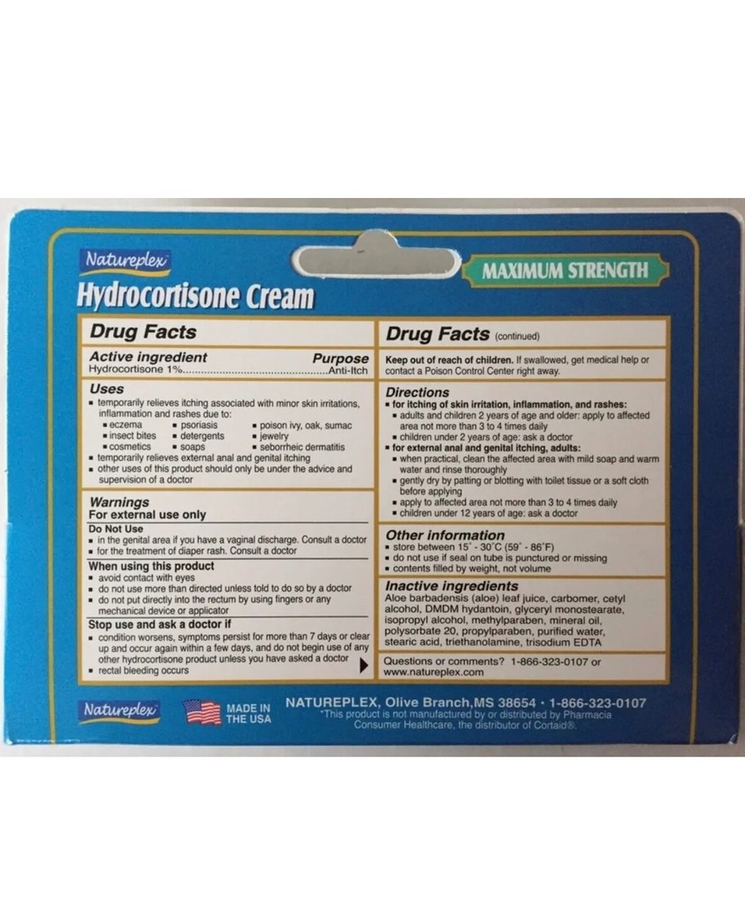 Natureplex Hidrocortisone Cream ( 2 Pack )